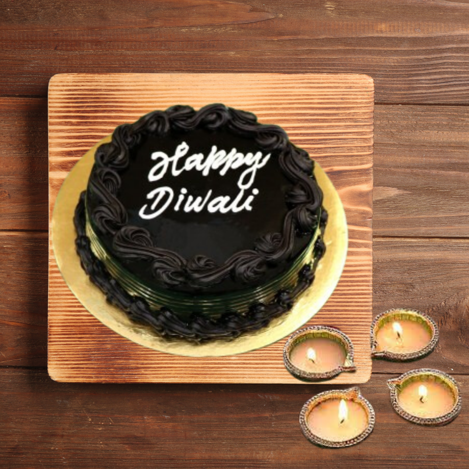 Send Delicious Diwali Poster Cake to Guwahati online with Petalscart