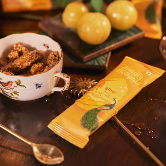 Jungly Delights Glow Superfood Bar with Honey & Amla (5 Bars)