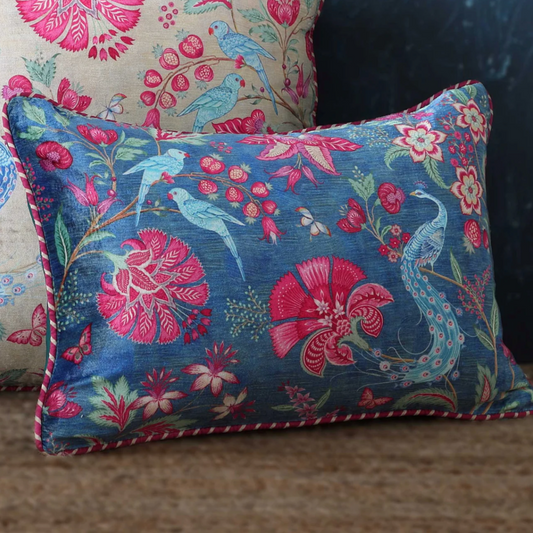 Kainaat Kanha Cushion Cover - Blue Slim