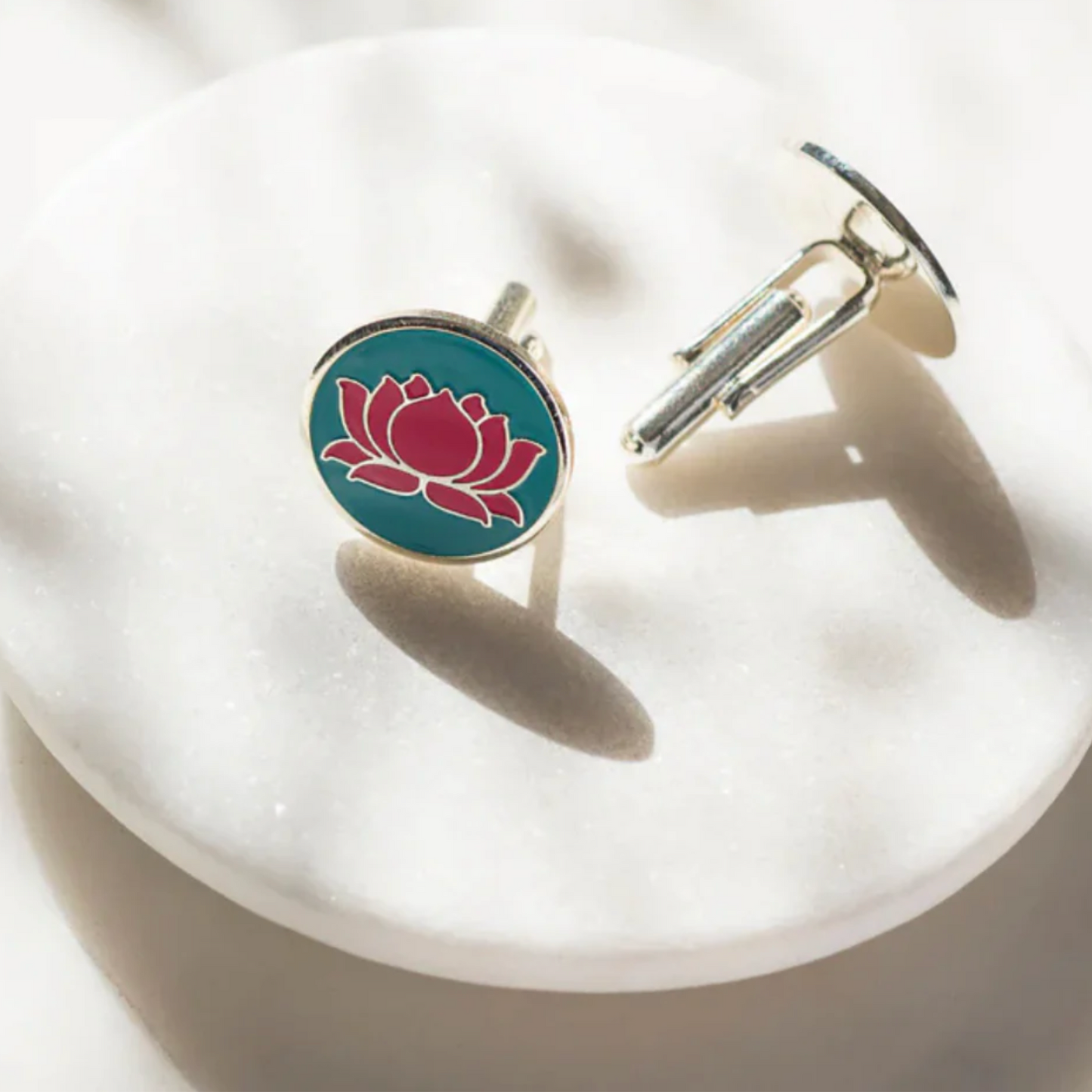 Khatu Cufflinks Jaipur Lotus