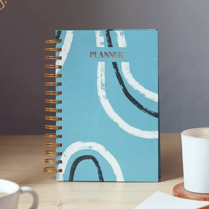 Roohani Rang  Abstract Blue Daily Planner