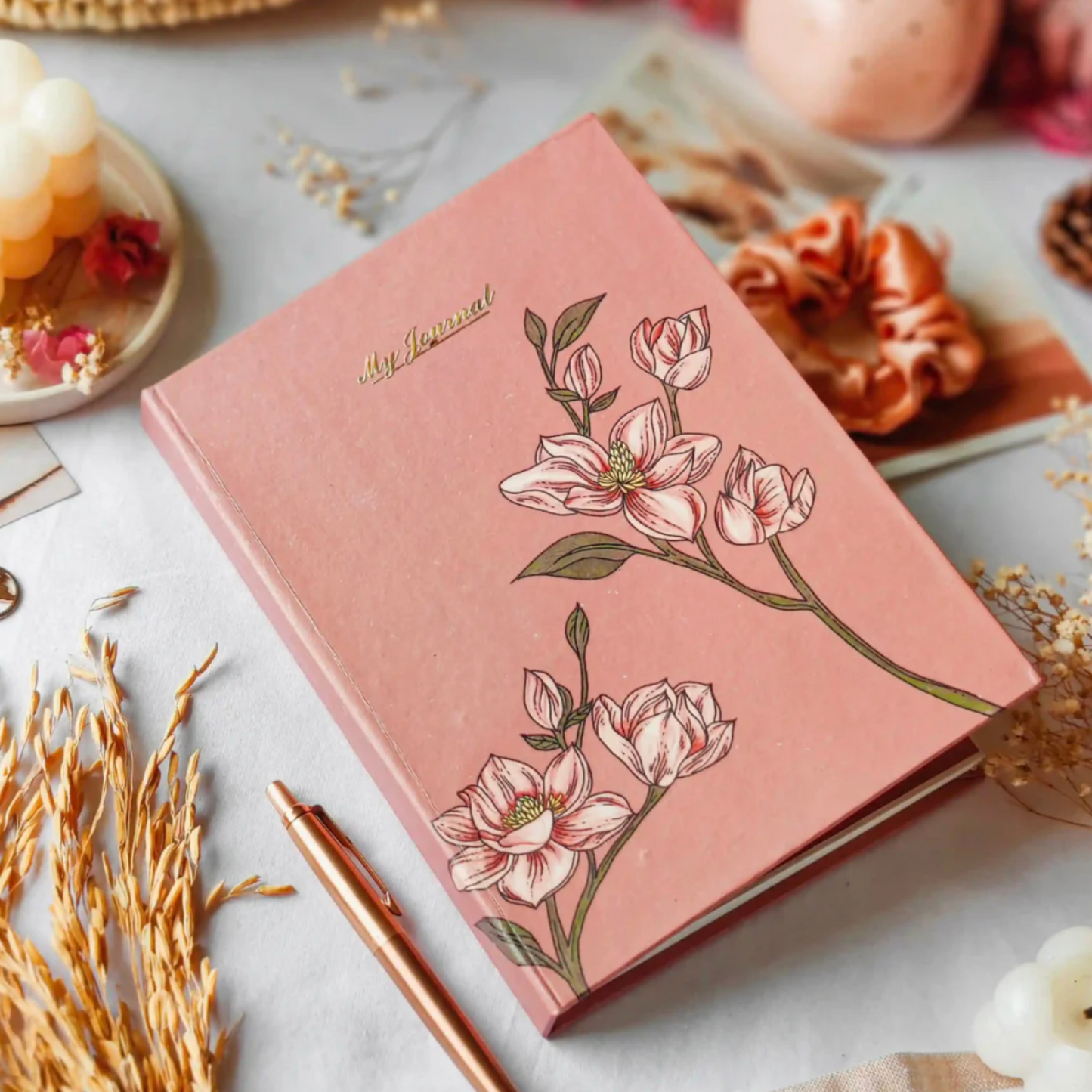 Roohani Rang Ruled Journal (Magnolia Pink)