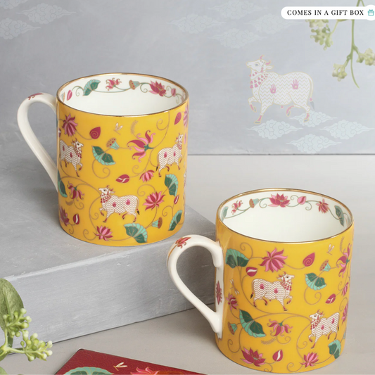 Kainaat Anandi Ochre Mug (Two Mugs)