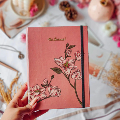 Roohani Rang Ruled Journal (Magnolia Pink)