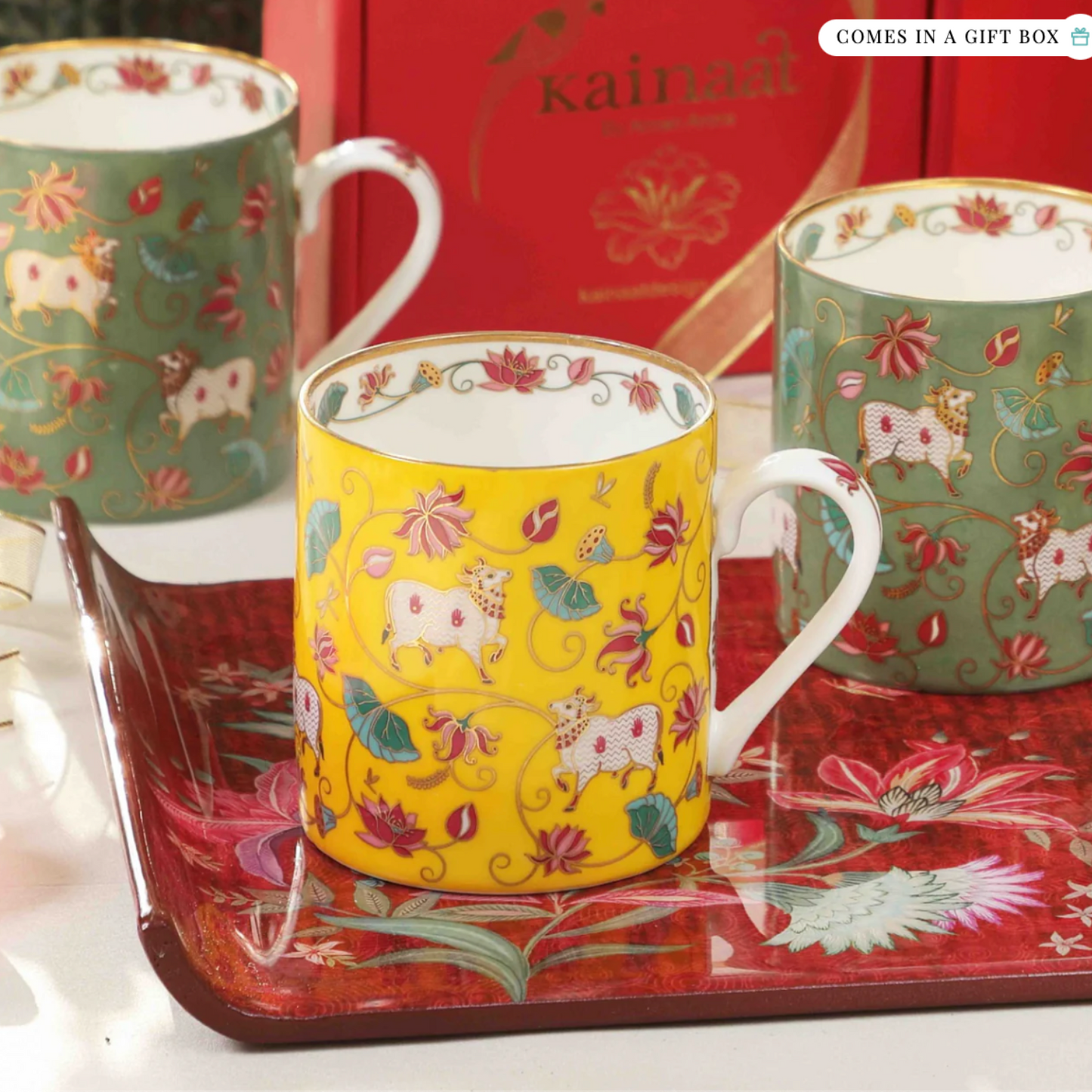 Kainaat Anandi Ochre Mug (Two Mugs)