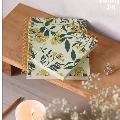 Roohani Rang Kaner Yellow - Notebook & Notepad Set