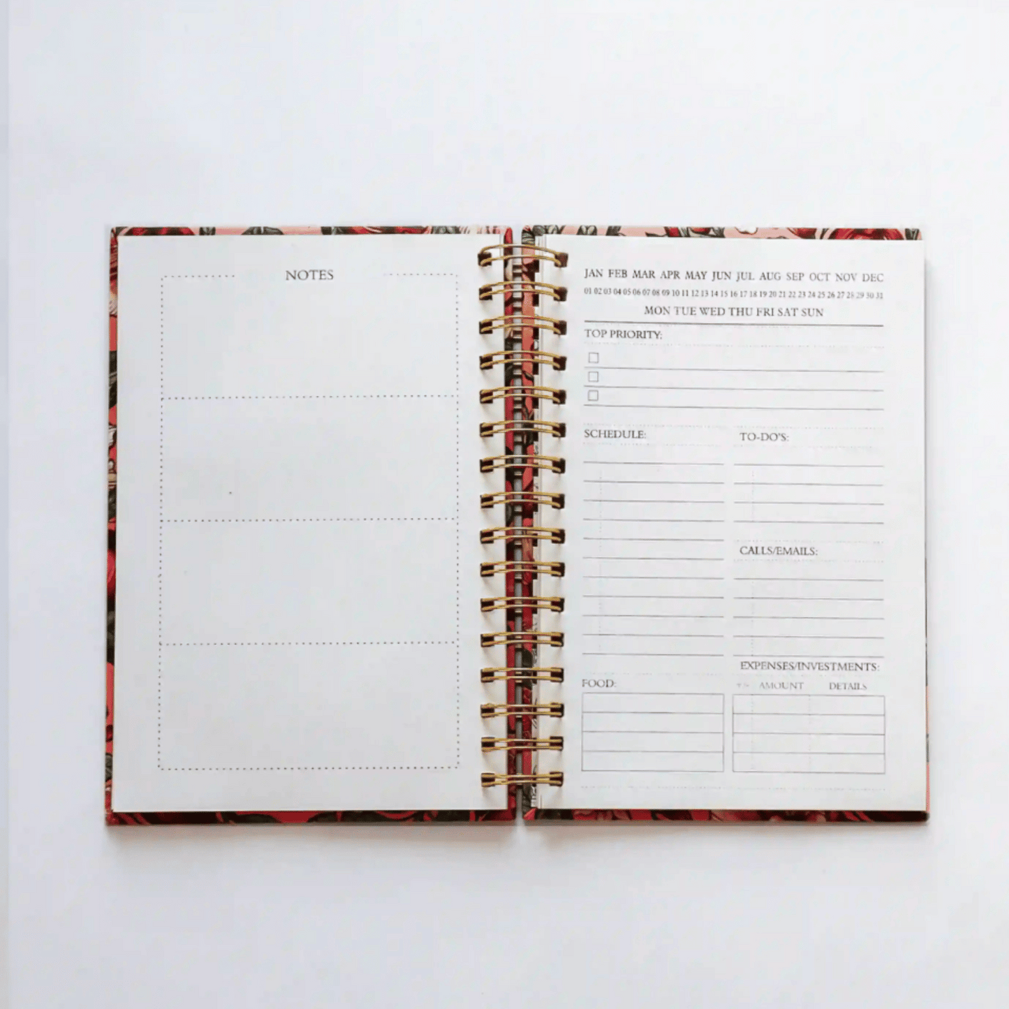 Roohani Rang  Abstract Blue Daily Planner