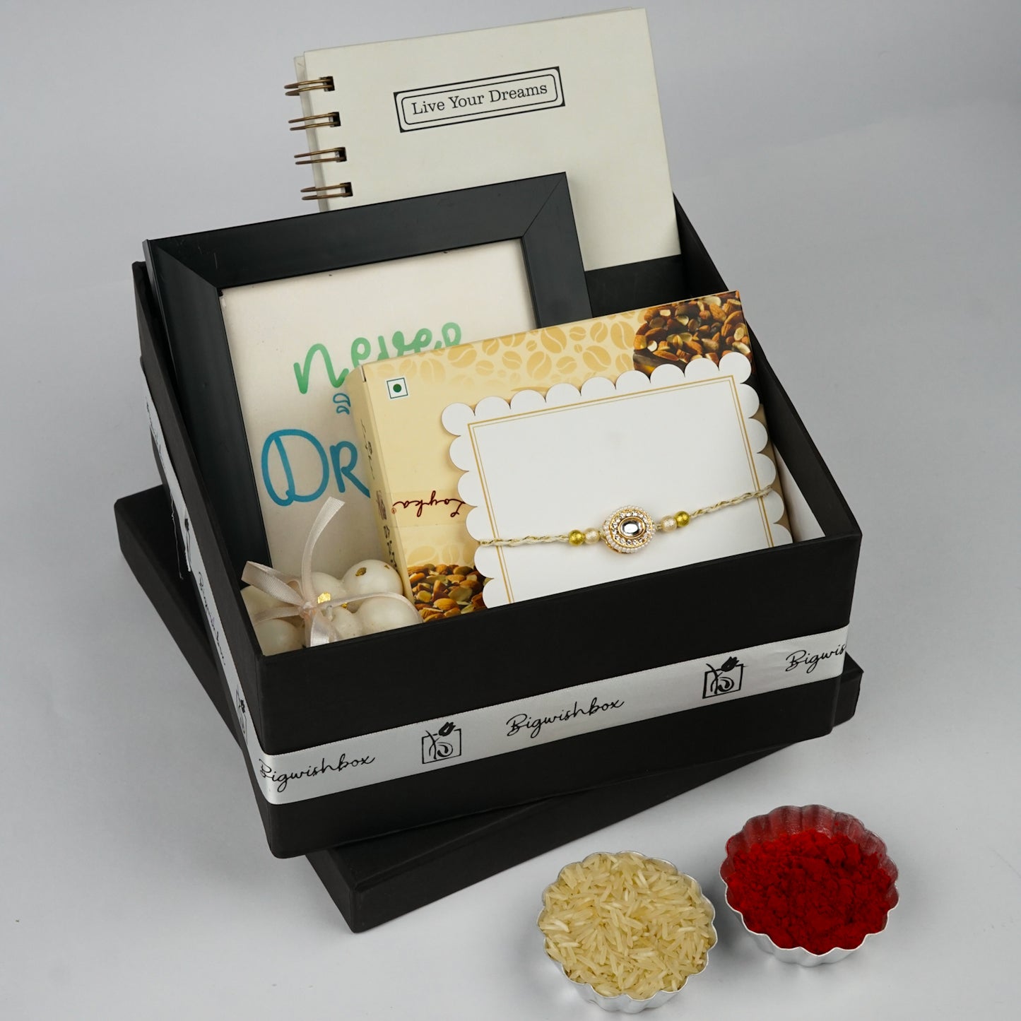 Rakhi Motivational & Treats Gift Set