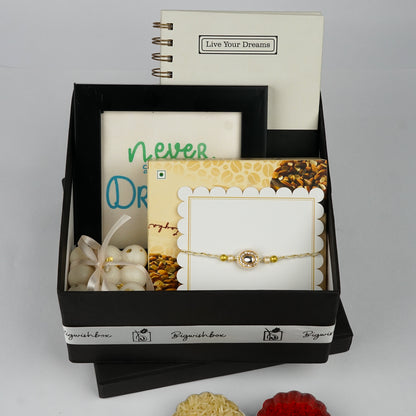 Rakhi Motivational & Treats Gift Set