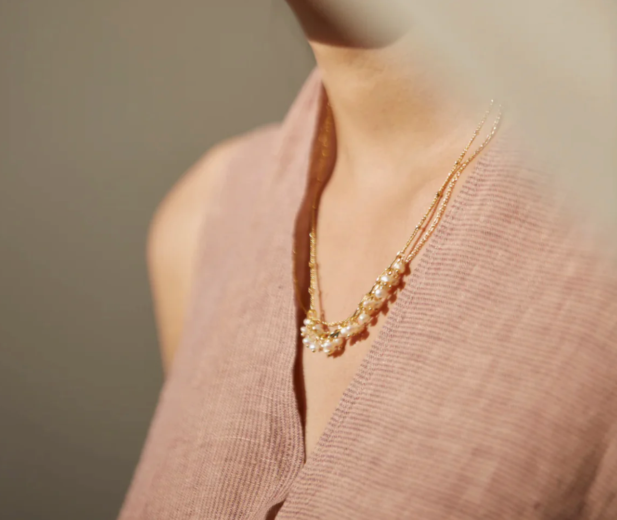 Manan Bianca Necklace - Pearl