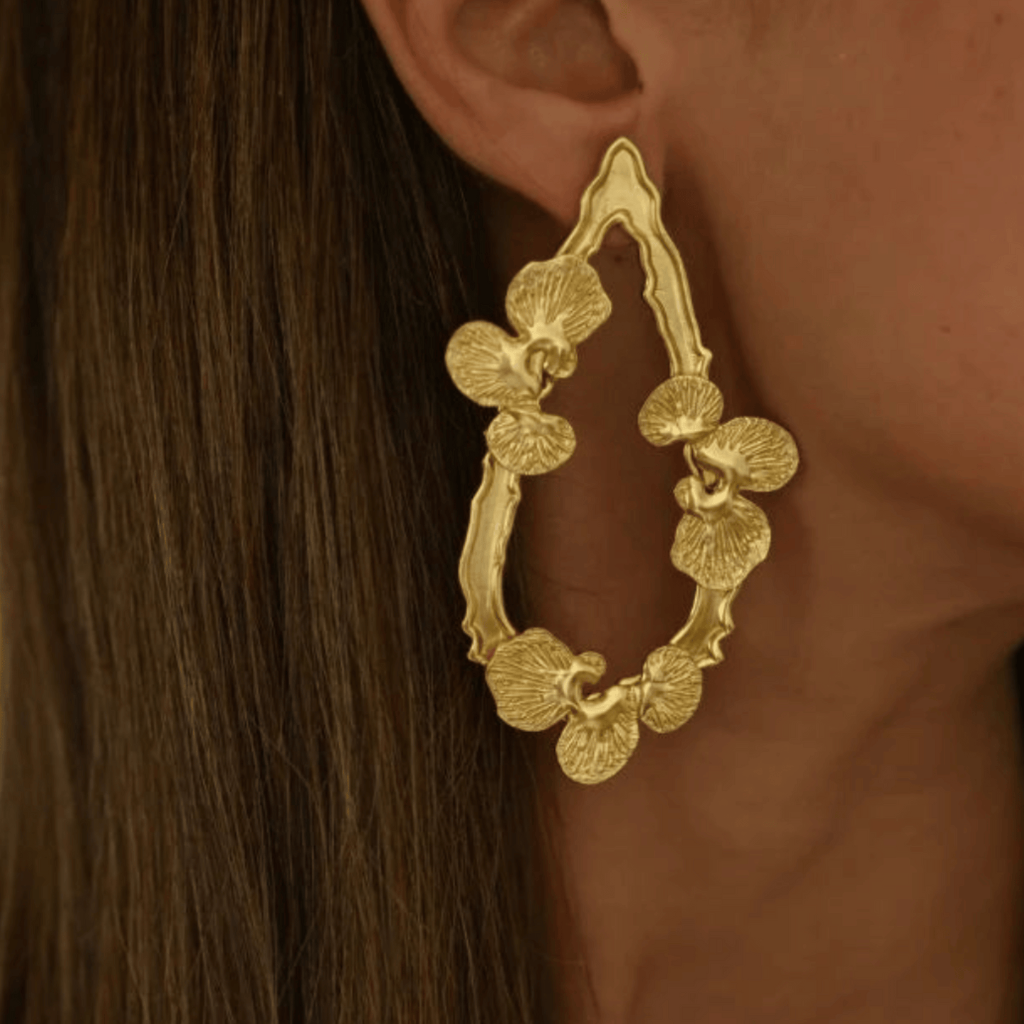 Eurumme Gold Dewdrop Earrings