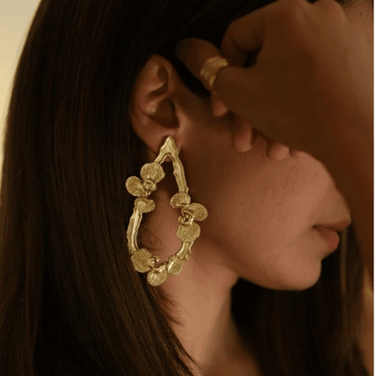 Eurumme Gold Dewdrop Earrings