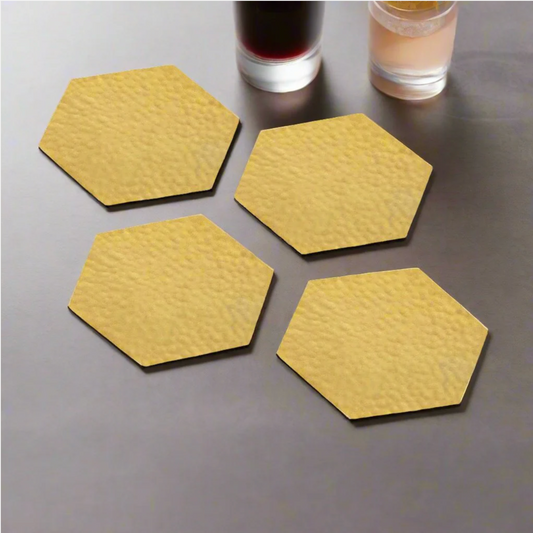 Bigwishbox Jashn Gold-Plated Coasters