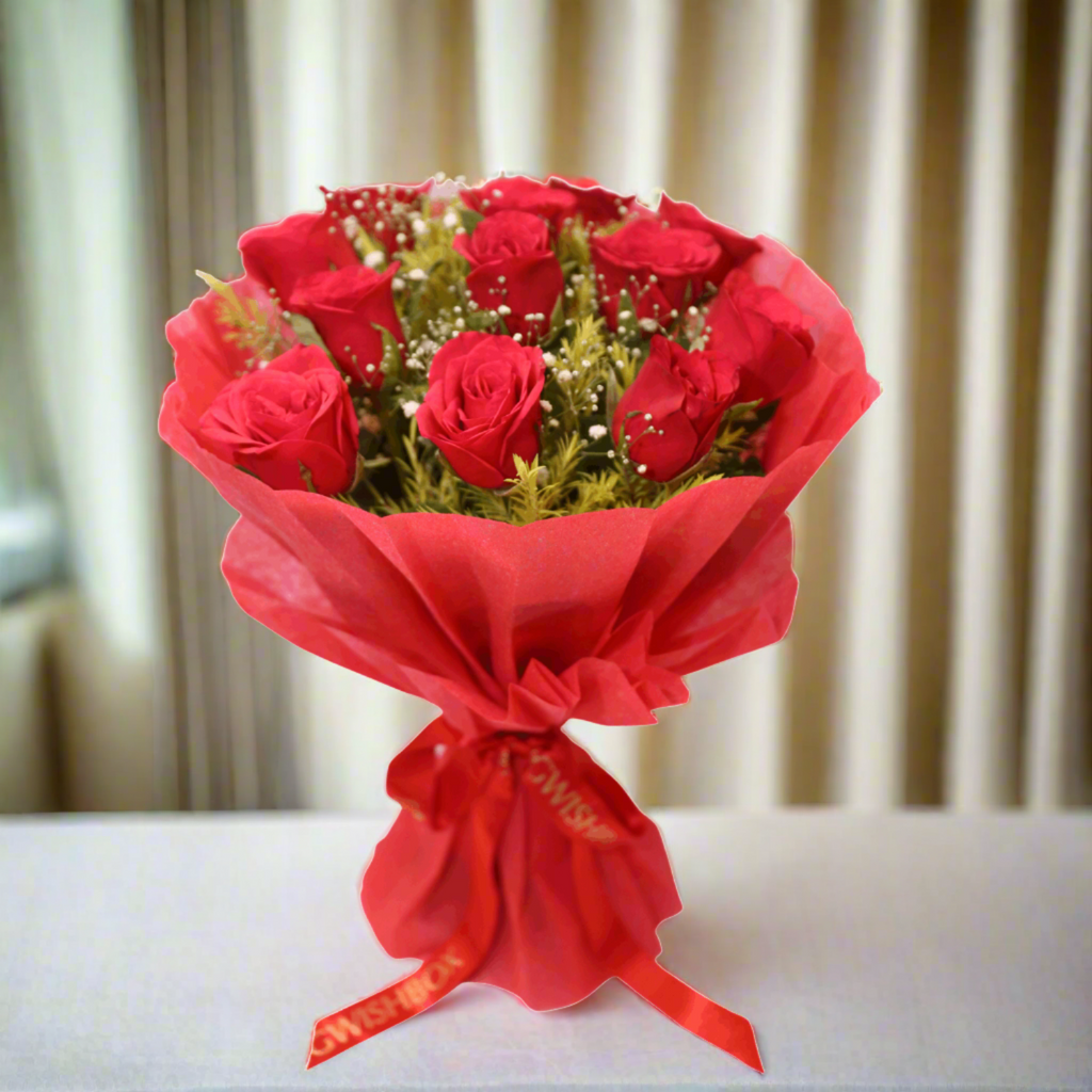 10 Red Roses Bouquet