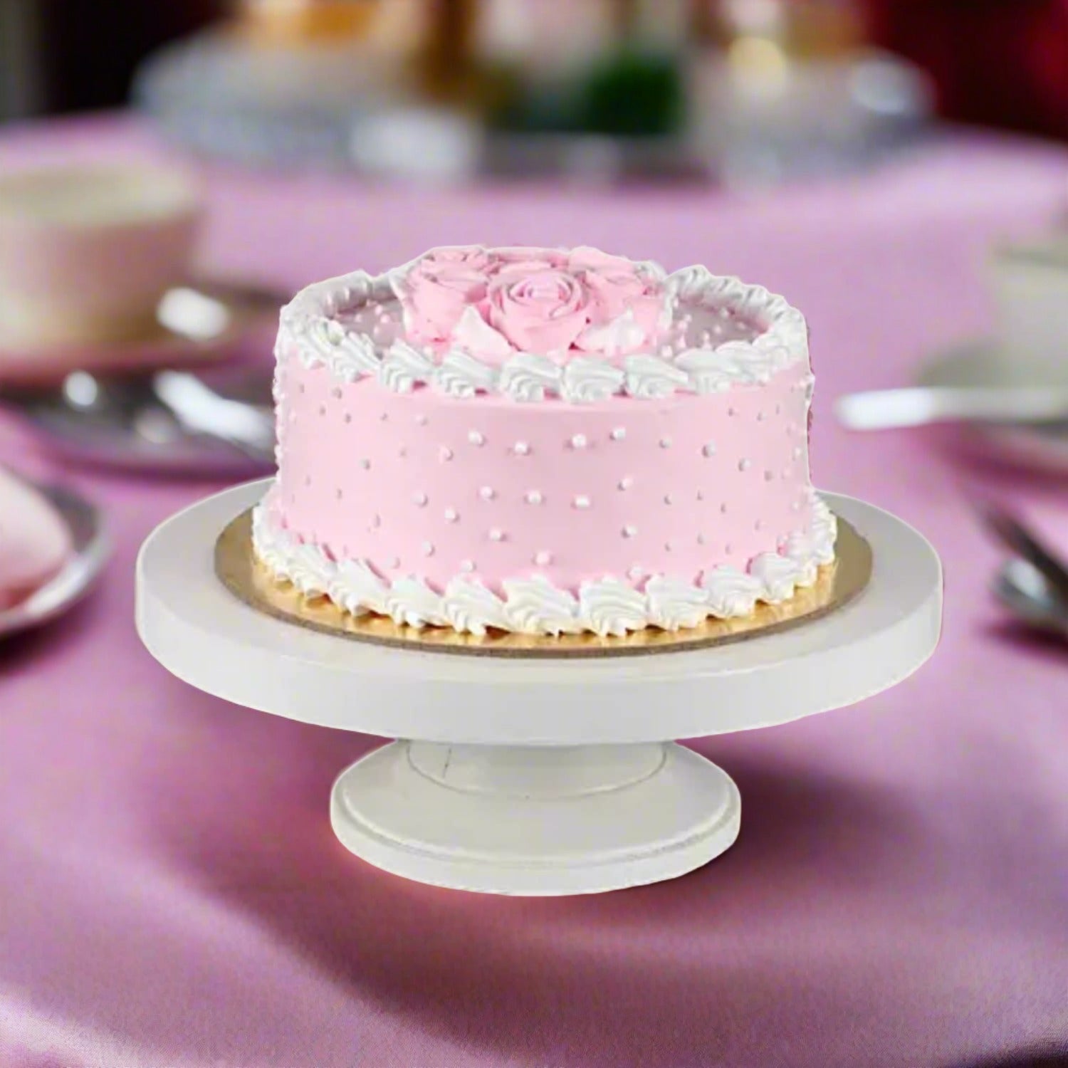 Pink Pineapple Cream Cake Half Kg – Endbazar