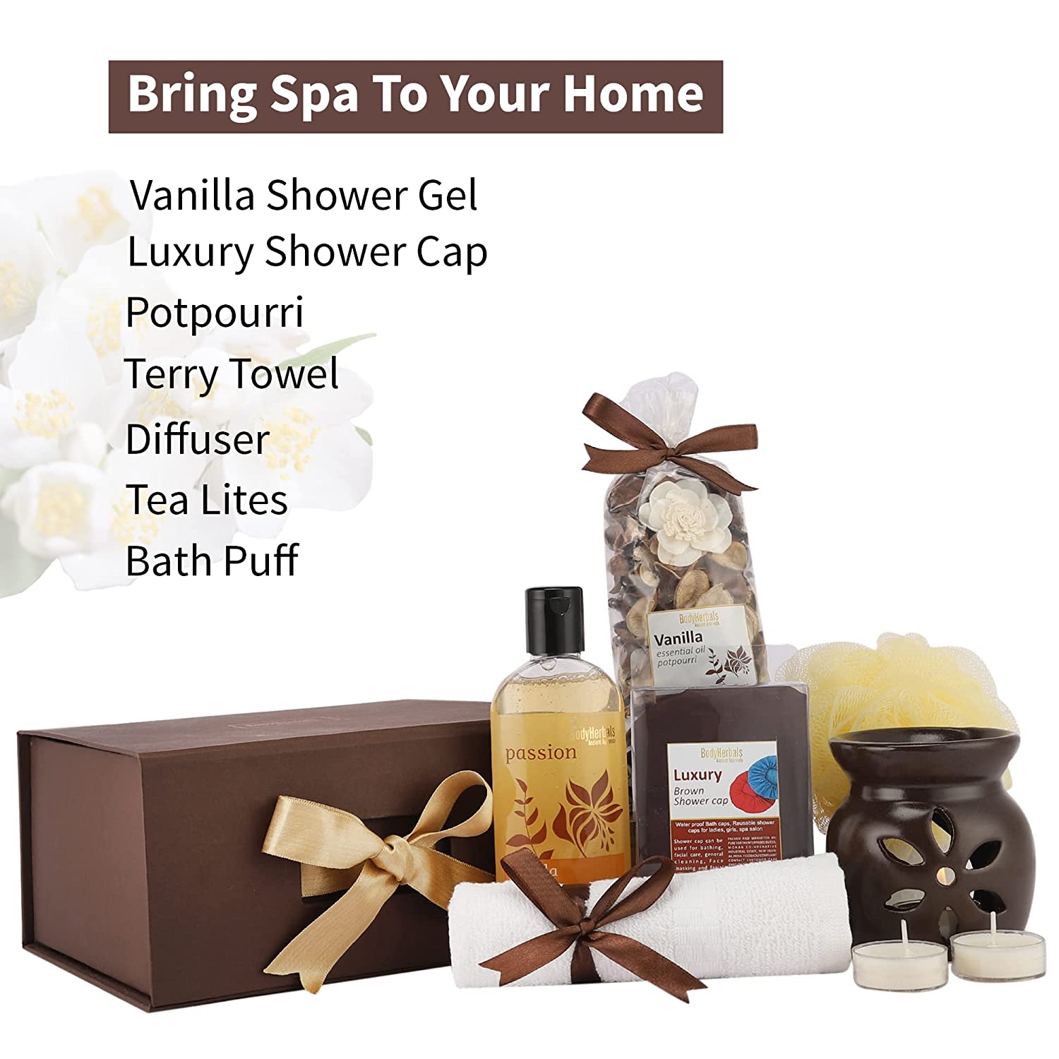 Vintage-like Clock Box Body Care Gift Set, Coconut Relaxing Home Spa S –  Pure Scents Candles